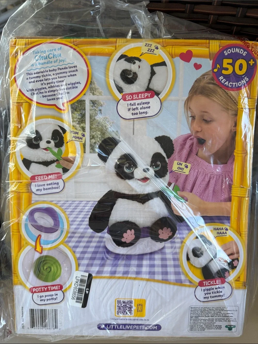 My Baby Panda Plush Toy - Black & White